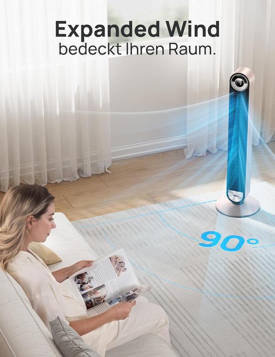 Actual product image Dreo Turmventilator Sternenlicht mit Sprachsteuerung (23 dB)