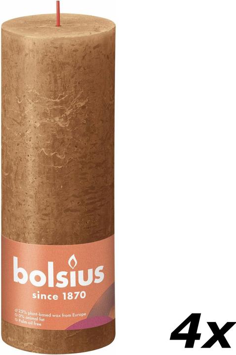 Produktbild Bolsius 4er-Set Stumpenkerze (4 Stk.)