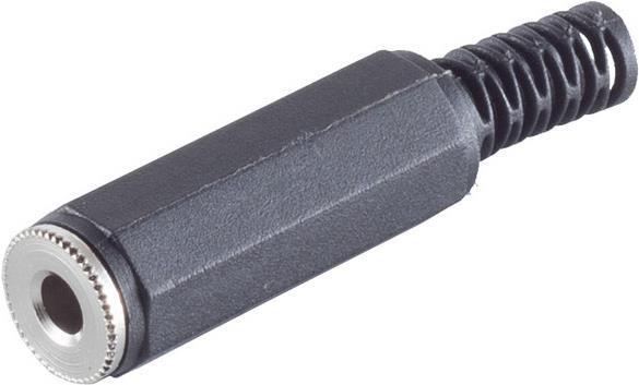 Image du produit Shiverpeaks BASIC-S Fiche jack 3,5 mm, mono plastique, à souder soi-même, en polybag avec perforation Euro