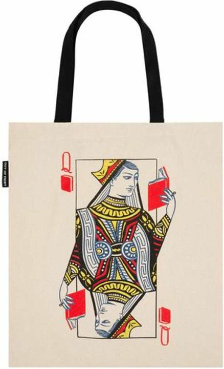 Actual product image Out of Print Queen of Books Tote Bag