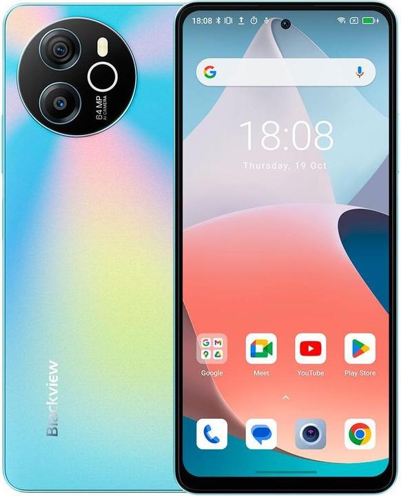 Blackview Shark 9 5G (NFC - 6.67"- 256 GB, 8 GB RAM) Blau (256 GB, Blau, 6.67", Dual SIM, 50 Mpx)
