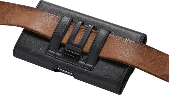 Actual product image Werkstein Universal XXXL Leder Tasche mit Gürtelclip - Schwarz