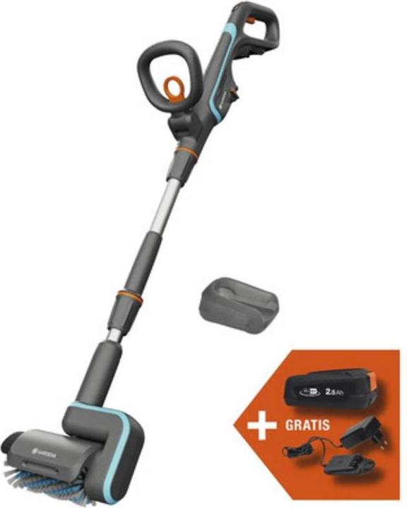 Actual product image Gardena Cordless multi cleaner Aqua Brush Patio 03/18V P4A solo (Rechargeable battery operated)
