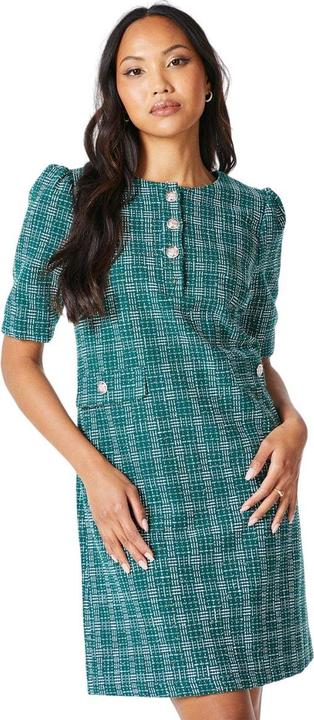 Actual product image Principles Womens/Ladies Bouclé Button Detail Shift Dress (40 D)