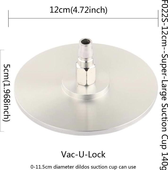 Produktbild Fredorch Saugnapf Adapter mit Schnelladapter fuer Sex Maschine Silberfarben