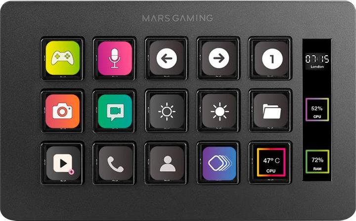 Image du produit Mars Gaming Console De Streaming Deck Slim Msd-One (Noir)