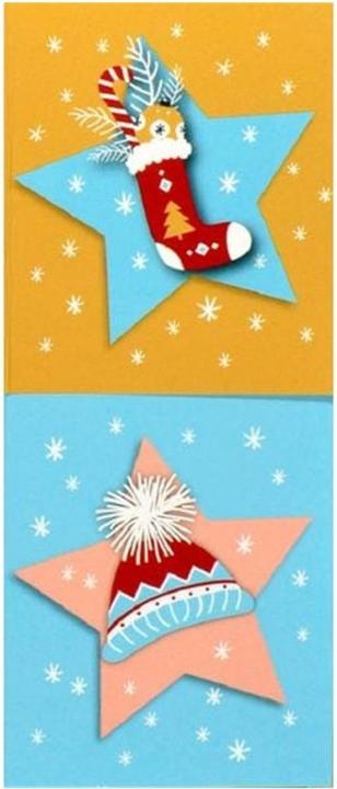 Produktbild ABC Geschenkanhänger Weihnachten 55 x 65 mm (Geschenktüte, 6 x)