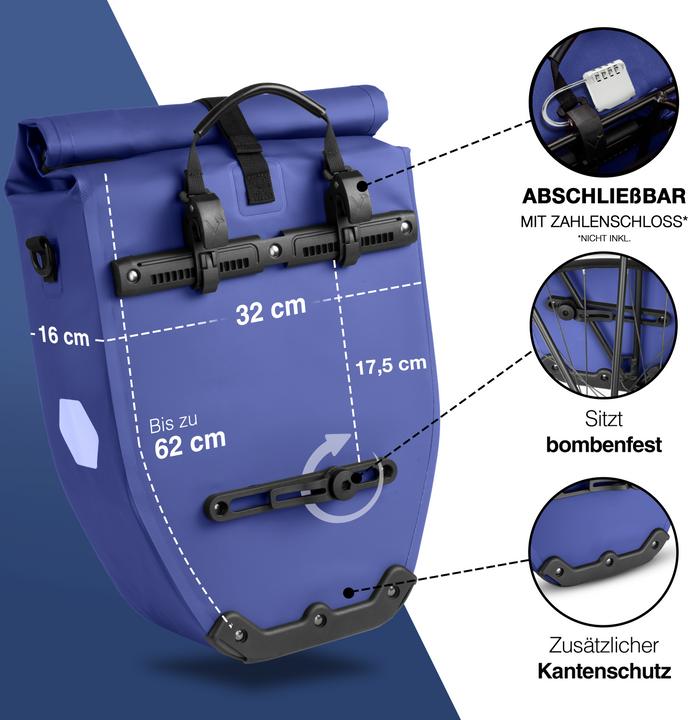 Actual product image Valkental ValkBasic (28 l, Luggage carrier bag)