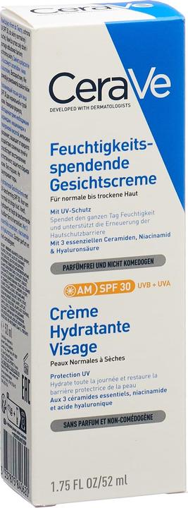 Actual product image CeraVe Crème hydratante visage SPF30 crème (52 ml, Day cream, SPF 25)
