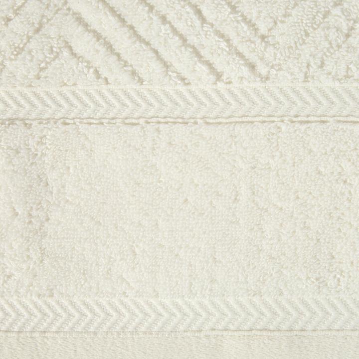 Image du produit Eurofirany REINA LINE Serviette en coton avec motif en zigzag et bord lisse, 500 g/m2, 50 x 90 cm (50 x 90 cm)