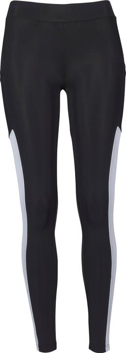 Urban Classics Ladies Tech Mesh Striped Pocket Leggings (XS)