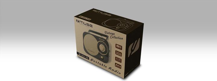 Actual product image Muse M-055 RB Portable Analog (MW, FM)
