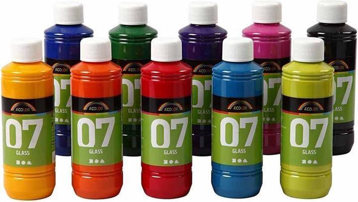 A'Color A-Farbglas, 10x250 ml (Transparent, 250 ml)