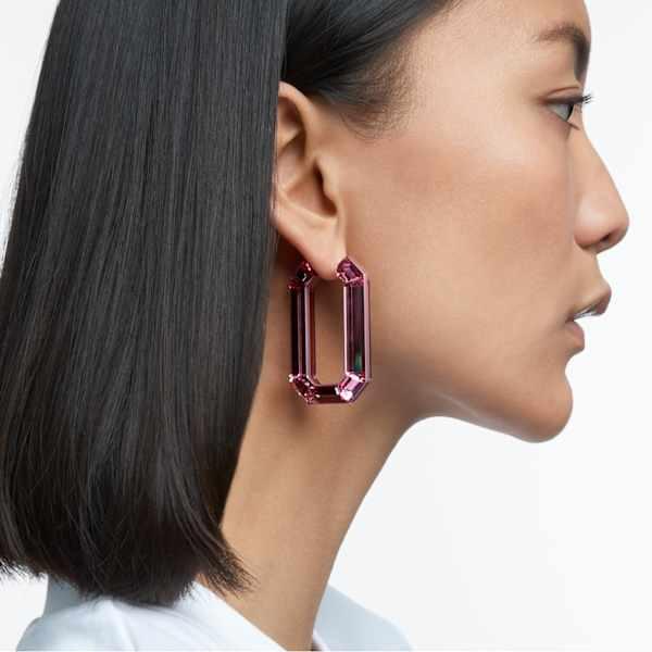 Actual product image Swarovski Lucent Creoles Pink (Swarovski Metal)
