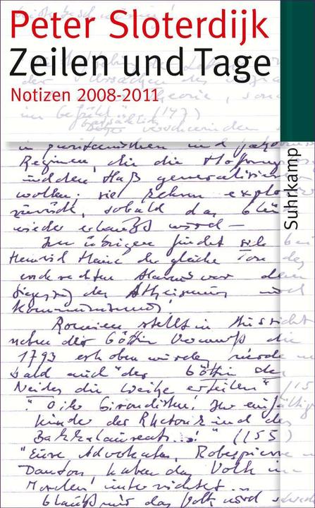 Produktbild Zeilen und Tage (Deutsch, Peter Sloterdijk, 2013)