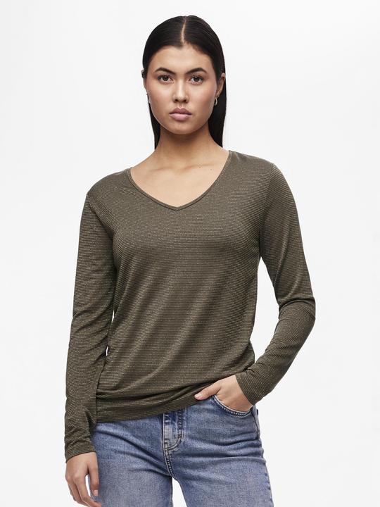 Image du produit Pieces Pcbillo Ls V-Neck Lurex Stripes Noos (XS)