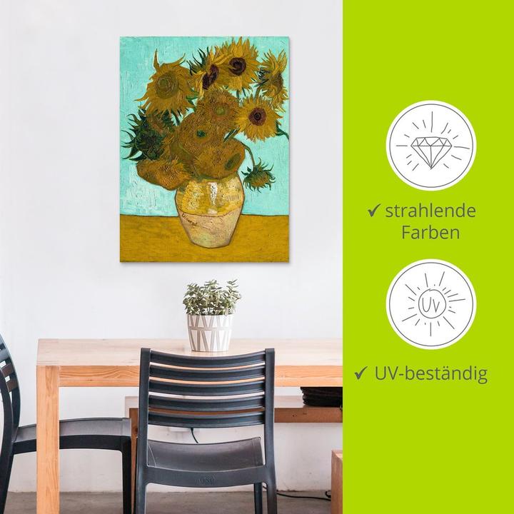 Actual product image Artland Vase with sunflowers. 1888 T7LG (45 x 60 cm)