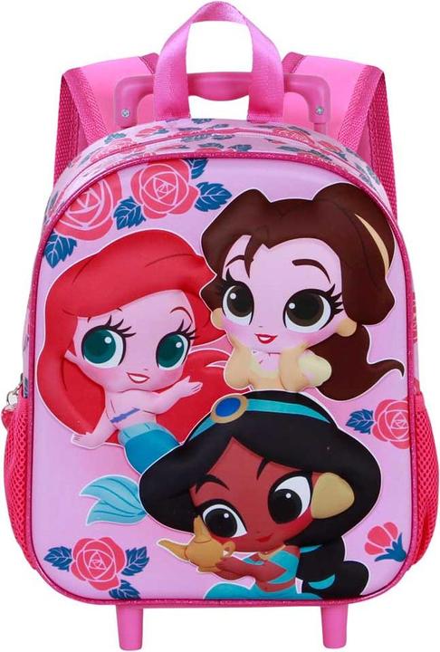 Actual product image Karactermania Small 3D Backpack with Wheels Flowers