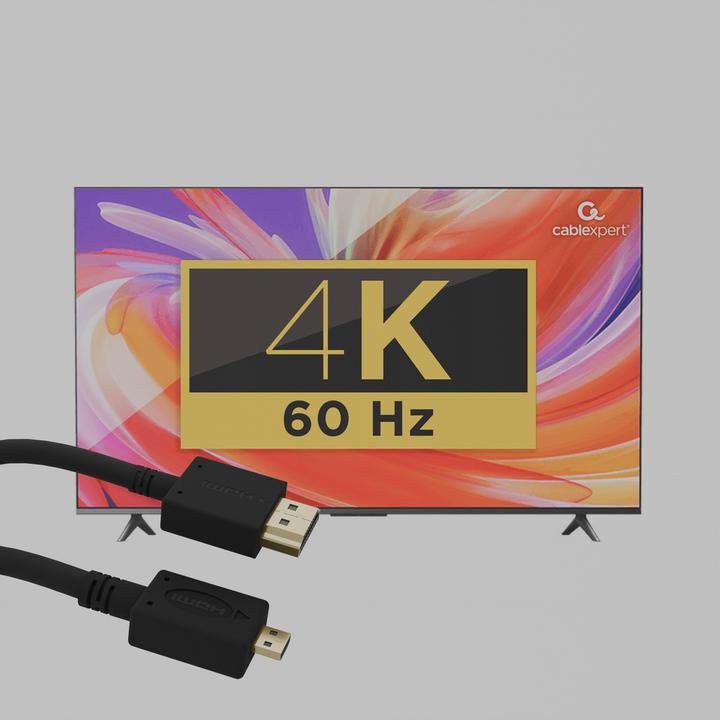 Actual product image Gembird HDMI (Typ A) — micro HDMI (Typ D) (1.80 m, HDMI)