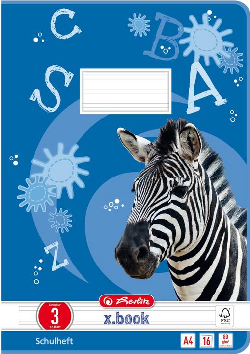 Immagine prodotto Herlitz Libro di esercizi X-Book, DIN A4, sentenza 3 (A4, Righe, Nessuna rilegatura)