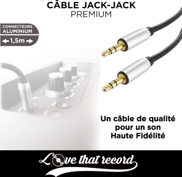 Image du produit Love that record Cable Jack-Jack Premium (1.50 m, Jack 3,5 mm (AUX))