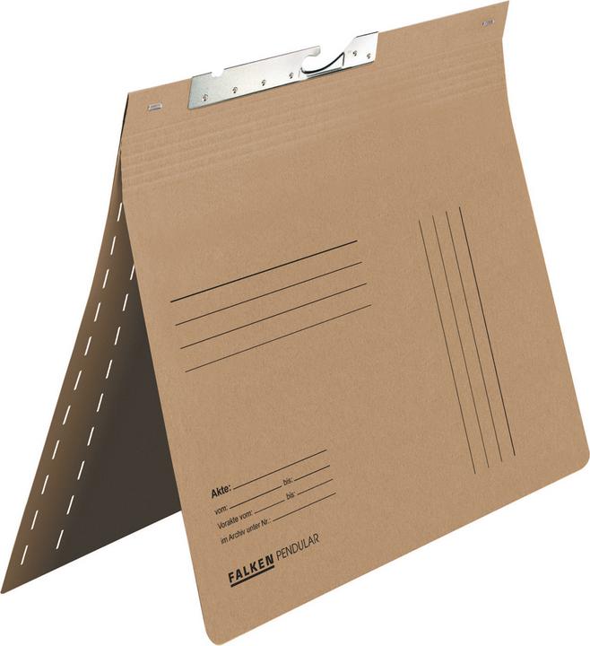 Image du produit Falken Classeur à levier, carton Manila RC, 230 g/qm, DIN A4, 265 x 318 mm, marron, 50 pièces (A4, 1 x)