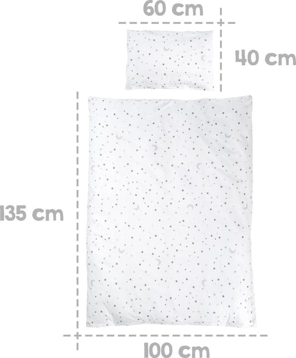 Image du produit Roba Ensemble de lit, 70 x 140 cm starry magic gris (70 x 140 cm)