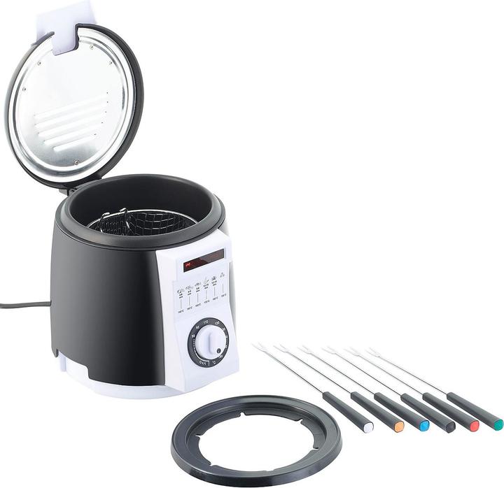 Image du produit Rosenstein & Söhne Friteuse de table compacte avec service à fondue