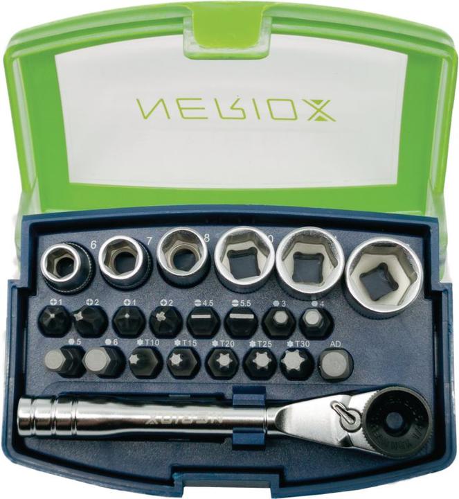 Image du produit Neriox Jeu d'embouts et clés à douille 1/4" / 24 pièces