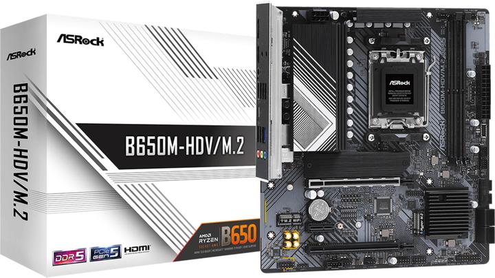 Actual product image AsRock B650M-HDV/M.2 (AM5, AMD B650, mATX)