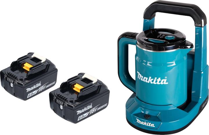 Image du produit Makita DKT 360 G2 Bouilloire sans fil 36 V ( 2x 18 V ) 0,8 L + 2x batterie 6,0 Ah - sans chargeur (0.80 l)