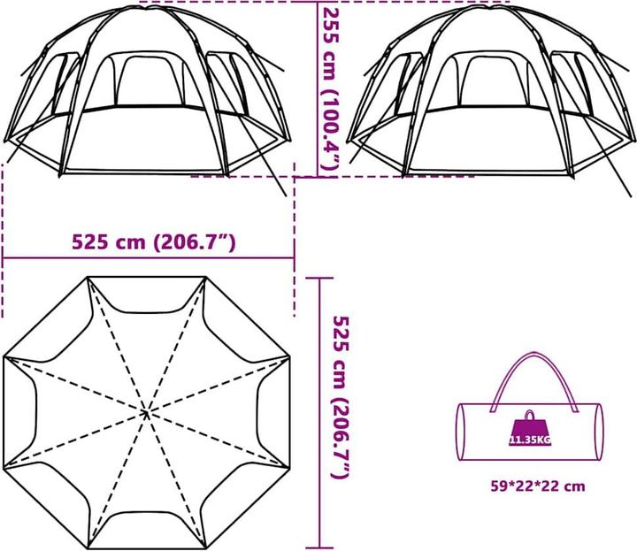 Actual product image VidaXL Randee (525 cm, 525 cm)