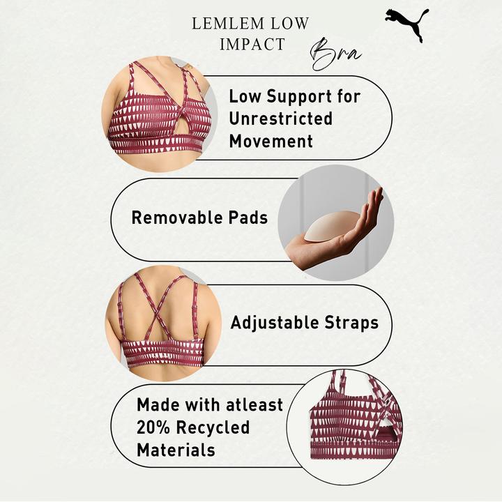 Actual product image Puma Lemlem Low Impact Bra (XS)