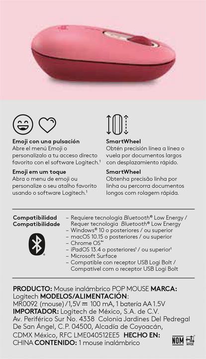 Image du produit Logitech POP Mouse (Sans fil)