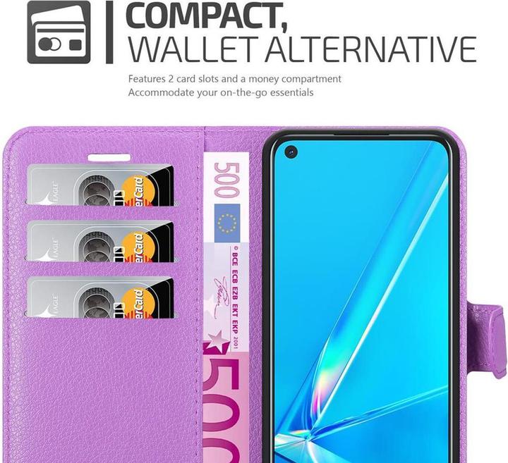 Actual product image Cadorabo Book with stand function cover (Oppo A92)