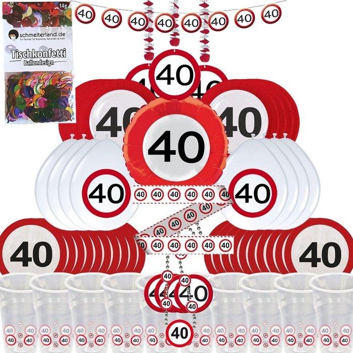 Produktbild Unf Ug Verkehrsschild: 40. Geburtstags-Box für 8 Gäste