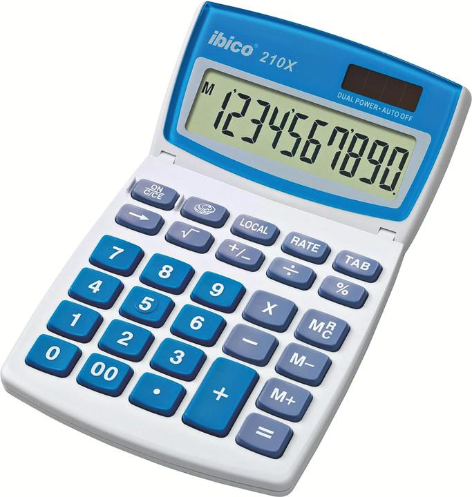Image du produit Ibico Calculatrice de bureau 210X (Cellules solaires)