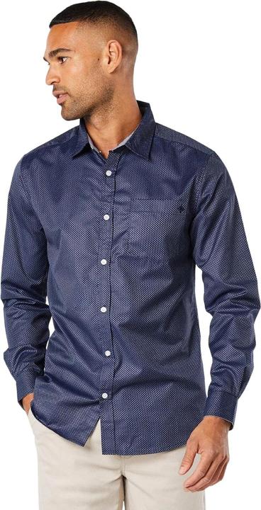 Actual product image Universal Textiles Mens Zizi Textured Long-Sleeved Shirt (S)