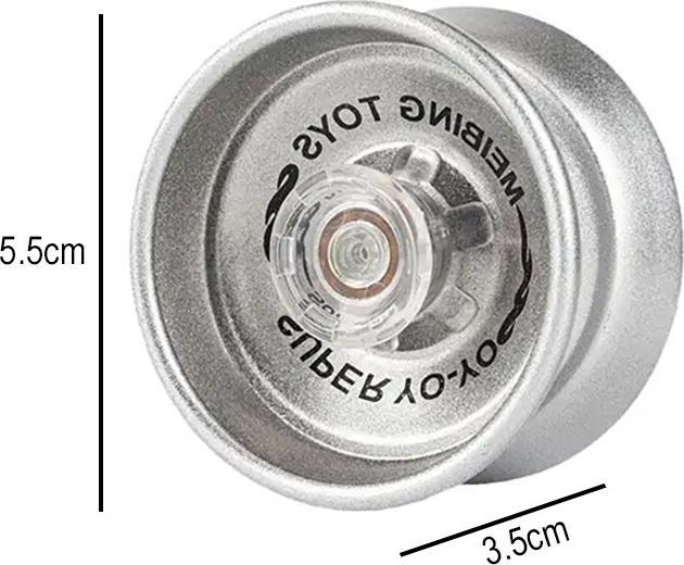 Image du produit The Toy Company YoYo Metallic avec roulement à billes et accessoires Argent