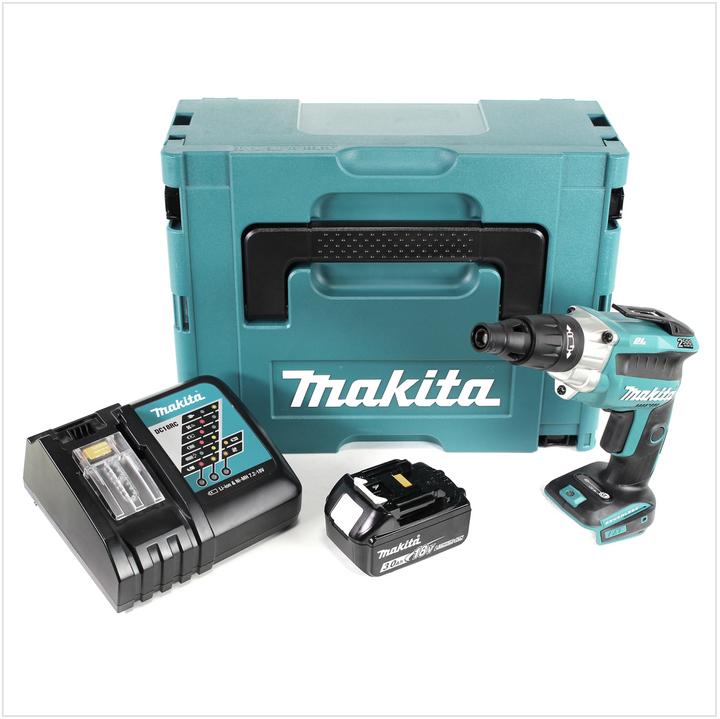 Immagine prodotto Makita DFS 251 RF1J 18 V Avvitatore per cartongesso brushless in valigetta Makpac + 1x Batteria BL18 (Batteria ricaricabile)