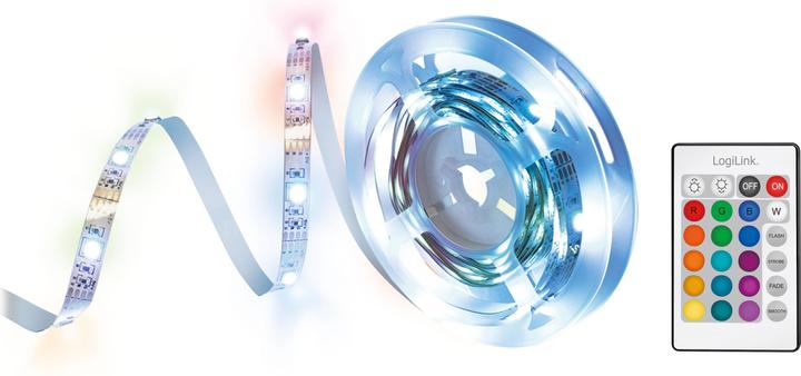 Produktbild LogiLink LED-Band (RGB, 300 cm, Indoor)