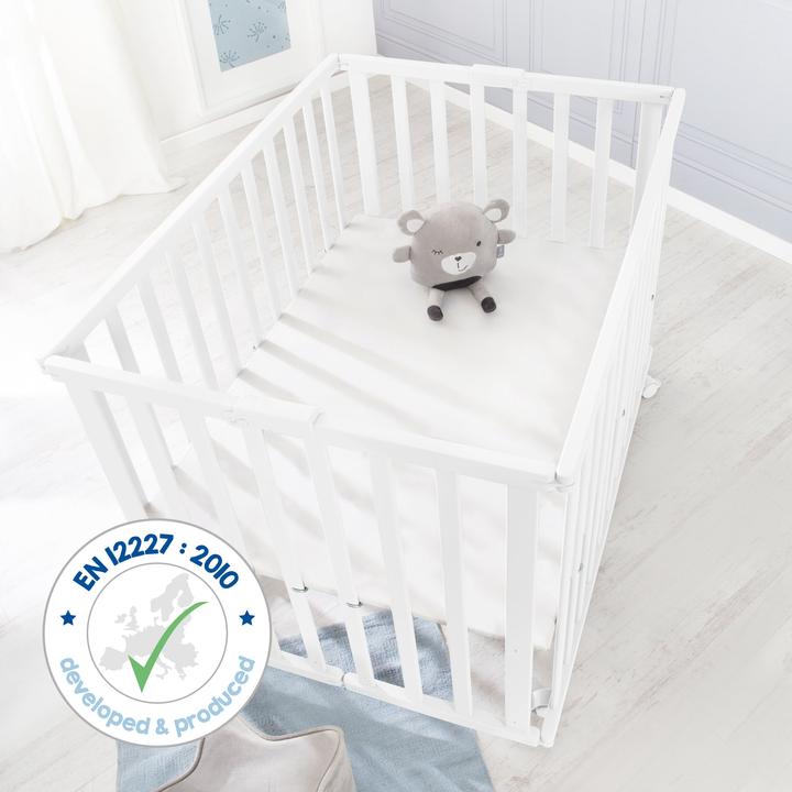 Produktbild Roba Laufgitter klappbar Weiss 75 x 100 cm (75 cm, 100 cm, Mischholz, MDF)
