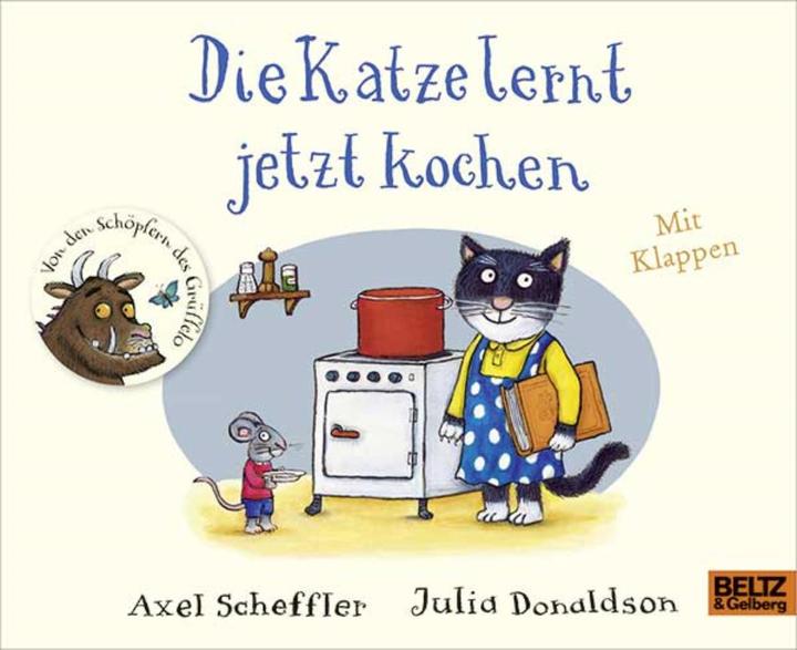Productafbeelding Die Katze lernt jetzt kochen (Duits, Axel Scheffler, Julia Donaldson, 2021)