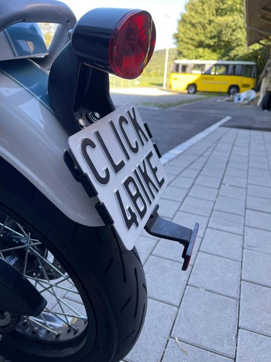 Actual product image 21cars Click4Bike number plate holder motorbike/scooter (Rear, Portrait format)