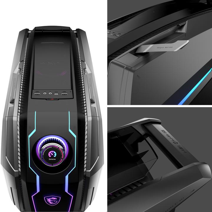 Actual product image MSI MEG Aegis Ti5 (Intel Core i9-13900KF, 64 GB, 1000 GB, GeForce RTX 4080)