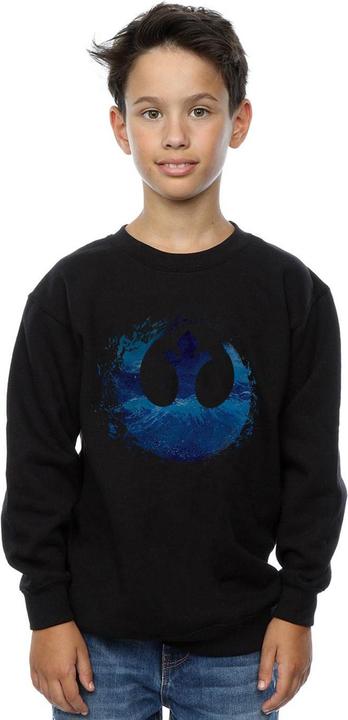 Produktbild Star Wars The Rise Of Skywalker Resistance Symbol Wave Sweatshirt Jungen (152, 158)