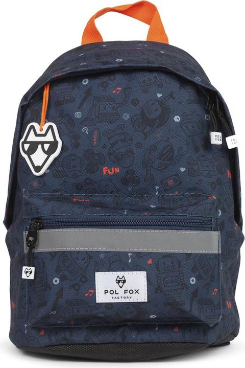Actual product image Pol Fox children's mini backpack robot