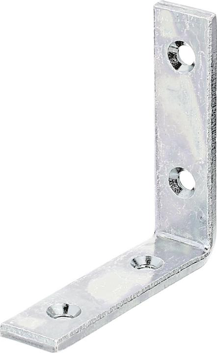 Actual product image Alberts Bracket extra strong 80 x 80 x 20 mm galvanised, thick layer passivated 1 pc. (1 pcs.)