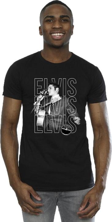 Image du produit Elvis - T-shirt TRIPLE LOGO PORTRAIT - Homme (S)
