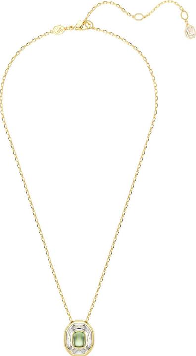 Produktbild Swarovski Chroma Halskette Oktagon Schliff Grün Gold